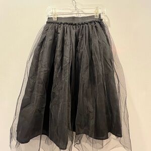 Black Tulle Skirt